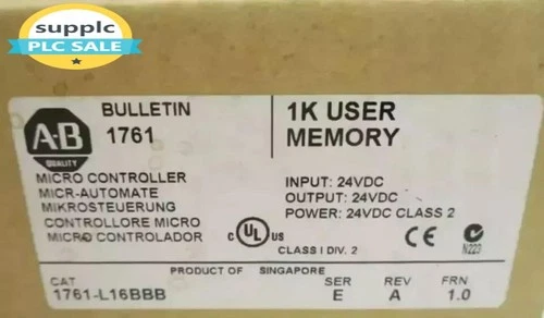 New  Sealed AB 1761-L16BBB MicroLogix 1000 16 Point Controller US Free Tax