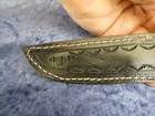 CUSTOM MADE WAYNE HENSLEY FIXED BLADE KNIFE W/ SPALTED MAPLE SCALES & SHEATH — photo 10