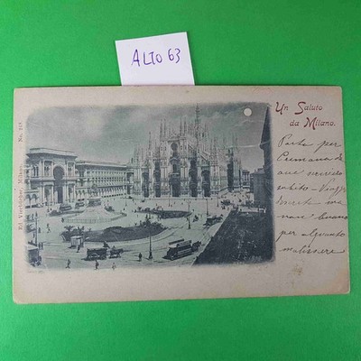 AK EIN GRUSS AUS MAILAND DOMPLATZ 1899 GEREIST SCHRIFT