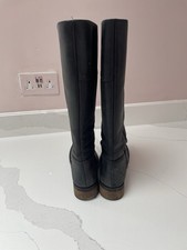 Duo Leather Matt Boots Black 38/40cm Calf