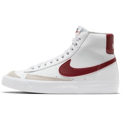 Sz Nike Blazer Mid '77 Boys DA4086-102 (White/Team RED-White-Black), Size 5