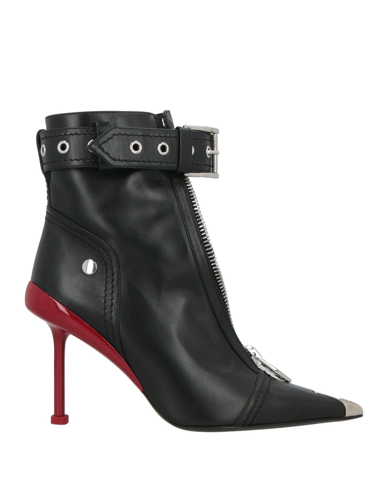 McQueen - Women - Leather Ankle boots - Black 258090₽