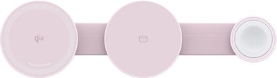 ANKER MagGo Wireless Charging Station (3-in-1, Foldable Pad, Pink)