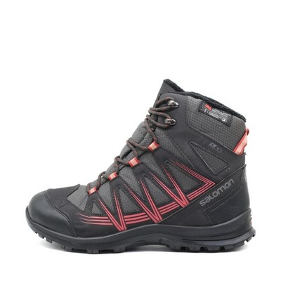 Salomon Damen 410095 Wanderschuhe Schwarz Rot Textil Synthetik Mittel EU 39 