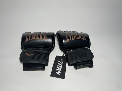 Everlast Titan Pro Hook and Loop MMA Training Gloves - Black