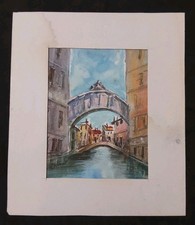 Acquerello Venezia Firmato G.Donadeo 1990