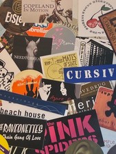 REAL INDIE ROCK Promo Stickers Customize STICKER Order- Choose 1 or More