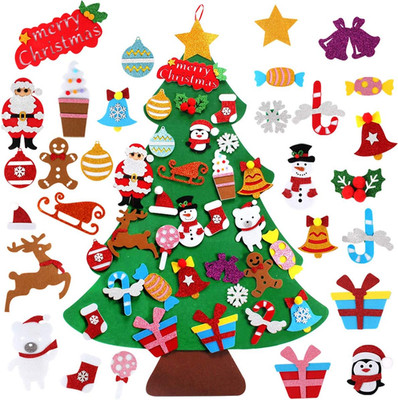 Filz Weihnachtsbaum Kinder, DIY Basteln Weihnachten Kinder, Filz Tannenbaum, Wei