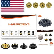 160 Pcs Snap Fasteners Kit in 15mm – Durable Stainless Steel for Crafts