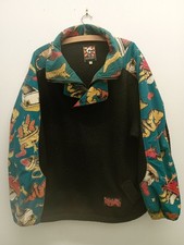Mambo Vintage 1989 Loud Shirt, Long Sleeved Fleece Sweatshirt 1/4 Zip Size Large