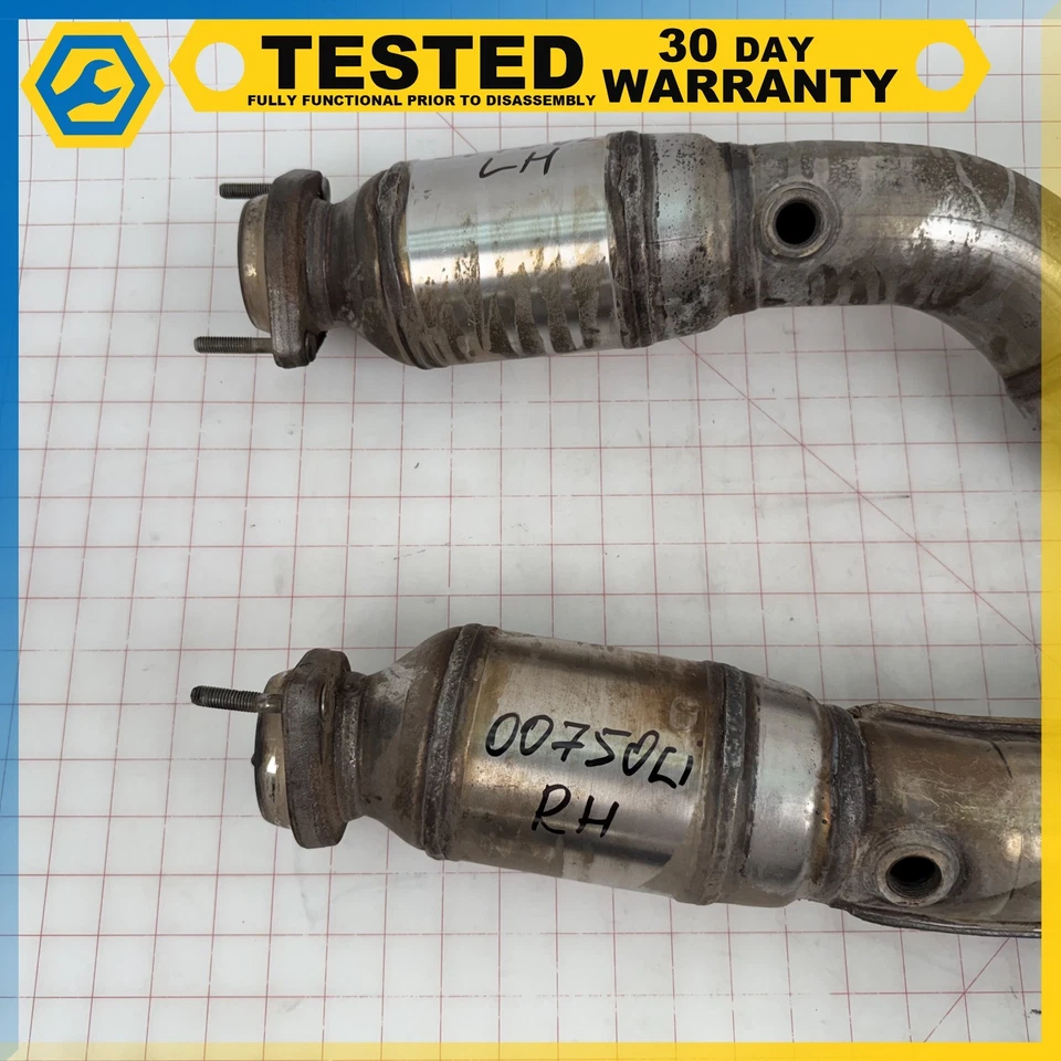 99-01 BMW E38 E39 COLECTOR ESCAPE IZQUIERDO DERECHO CONJUNTO OEM Foto 2 de 4