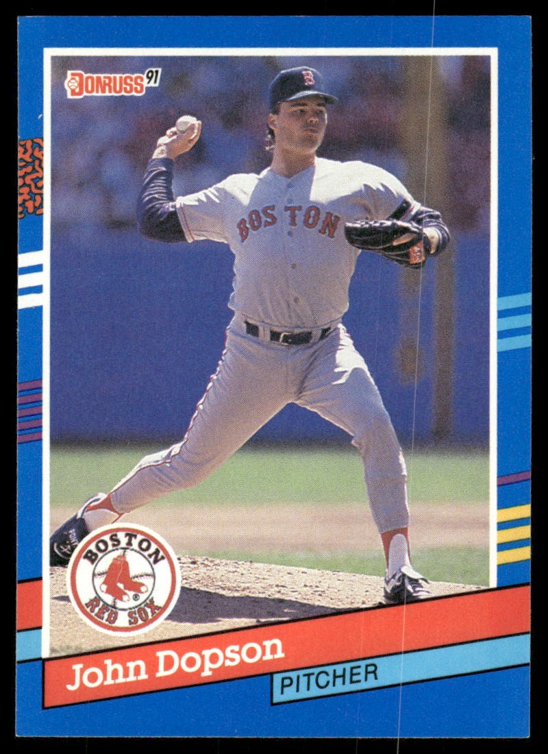 John Dopson "© 1990 LEAF, INC" on back Donruss 193 NM