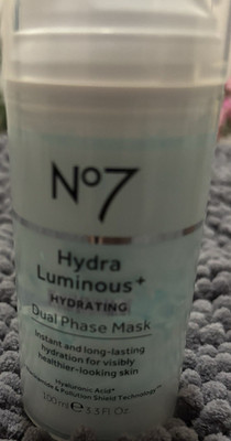 No7 Hydra Luminous+ Hydrating Mask 100ml Hyaluronic Acid Niacinamide Face Care