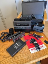 Magnavox Movie-Maker S-VHS Camcorder VR9244AV01, Charger, Case, Cables, Tested