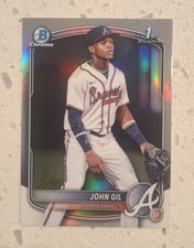 John Gil RC 2025 Bowman Chrome REFRACTOR 303/499 #BCP-172 Prospect 1st Rookie 