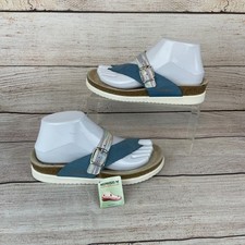 Mephisto Helen Mix Womens Sz EU 37 US 7 Sandals Sky Blue Vega