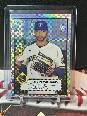 2021 Topps Chrome Platinum Anniversary - Devin Williams #287 X-Fractor