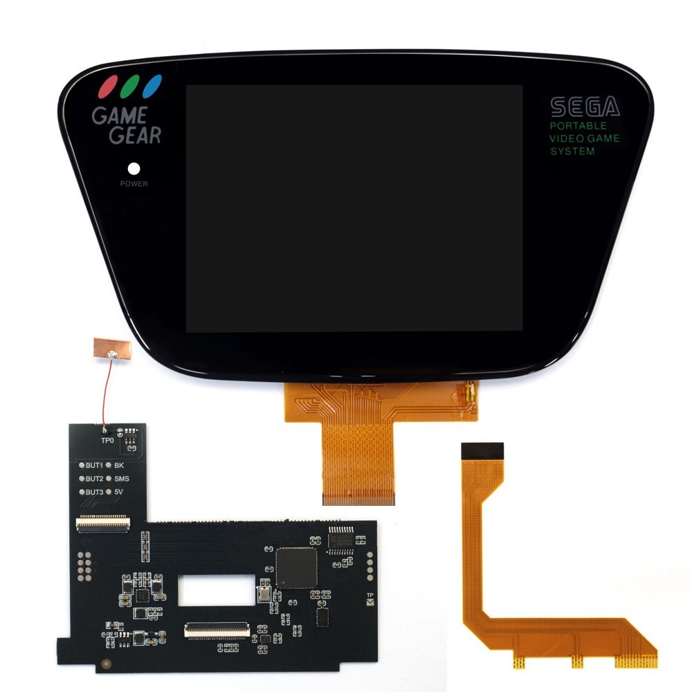 IPS LCD Laminated Screen 3.5'' Kits For Sega Game Gear W/Shell HD Display