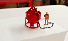 Concrete Bucket 3D Printed In Authentic Manitowoc Red 1/87th.
