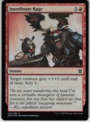 Inordinate Rage 144/280 Foil Common Zendikar Rising