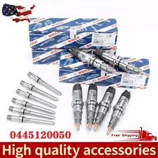 6x Diesel Fuel Injectors W/ Tube For 2007-2012 Dodge Ram 2500 3500 Cummins 6.7L