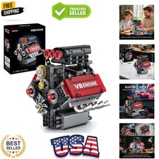 V8 Engine Building Set,V8 Engine Model kit That Run,Build Your Own STEM Mini ...