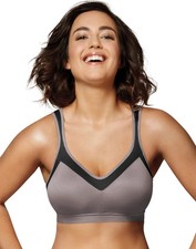NEW Playtex 18 Hour Active Breathable Comfort Wireless Bra 4159 GRAY 38C