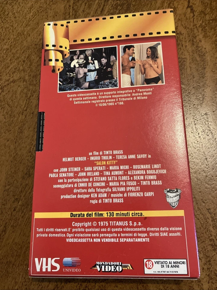Salon Kitty di Tinto Brass VHS - Immagine 2 di 2