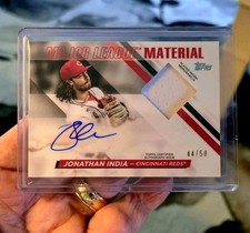 2024 Jonathan India Topps Series 1 Major League Material Auto Numbered /50 #MLMA