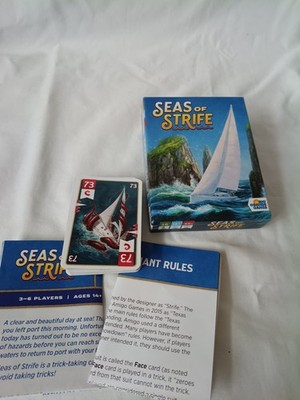 Rio Grande Games Seas of Strife Trick Taking Kartenspiel KOMPLETT 