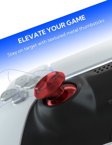 Metal Thumbsticks for PS5 Controller, Aluminum Joystick Replacement Kit for D... - Picture 2 of 6