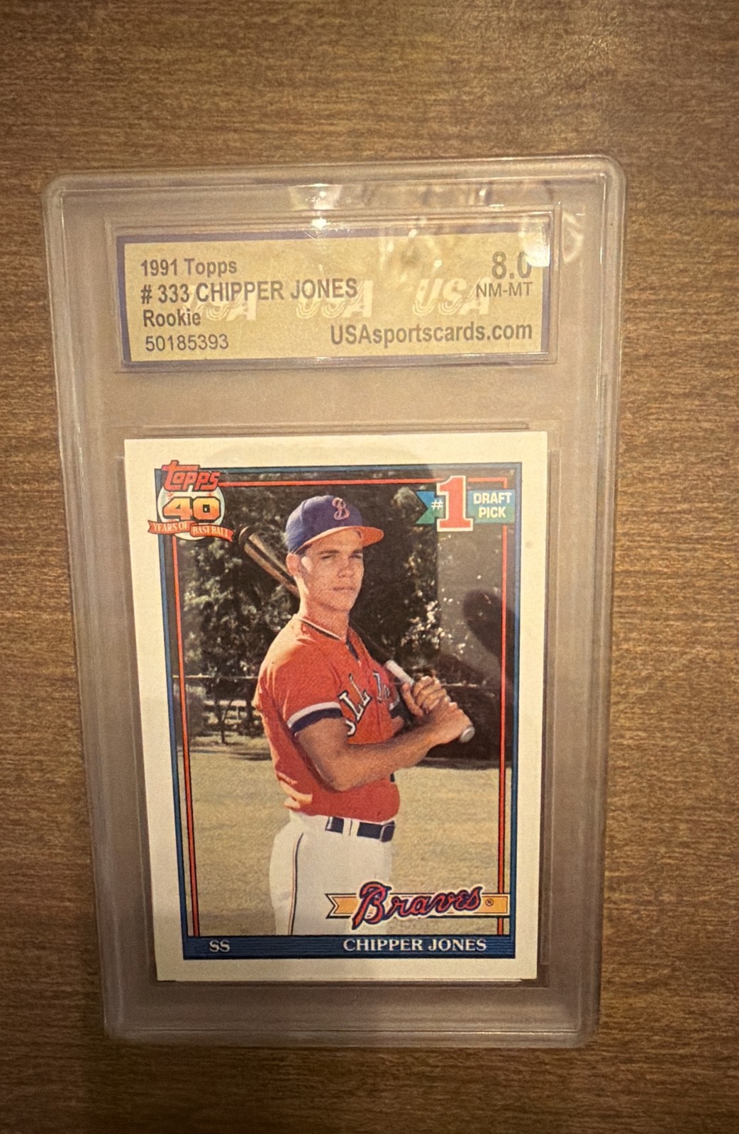 1991 Topps - Chipper Jones #333 (RC)