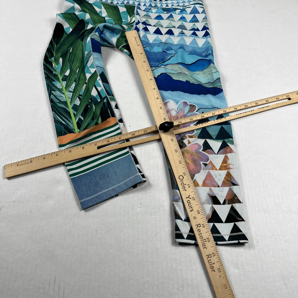 Leggings Prana Capri Yoga Rendimiento Tropical Comodidad Pull On S Foto 4 de 4