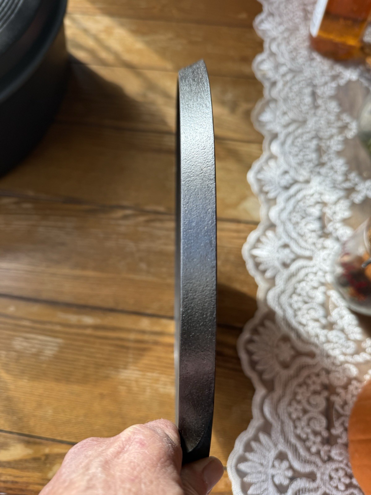 GRISWOLD Cast Iron GRIDDLE #9 LARGE BLOCK LOGO #609 *RESTORED* *DEAD FLAT*