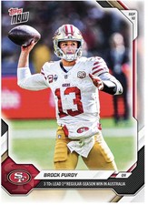 2026 Topps Now NFL #4 Brock Purdy San Francisco 49ers PRESALE