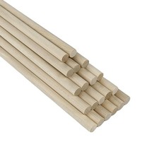 Hardwood Dowel Rods 5/16x16 Inch 20 PCS Birch Wood Round Sticks DIY Crafts