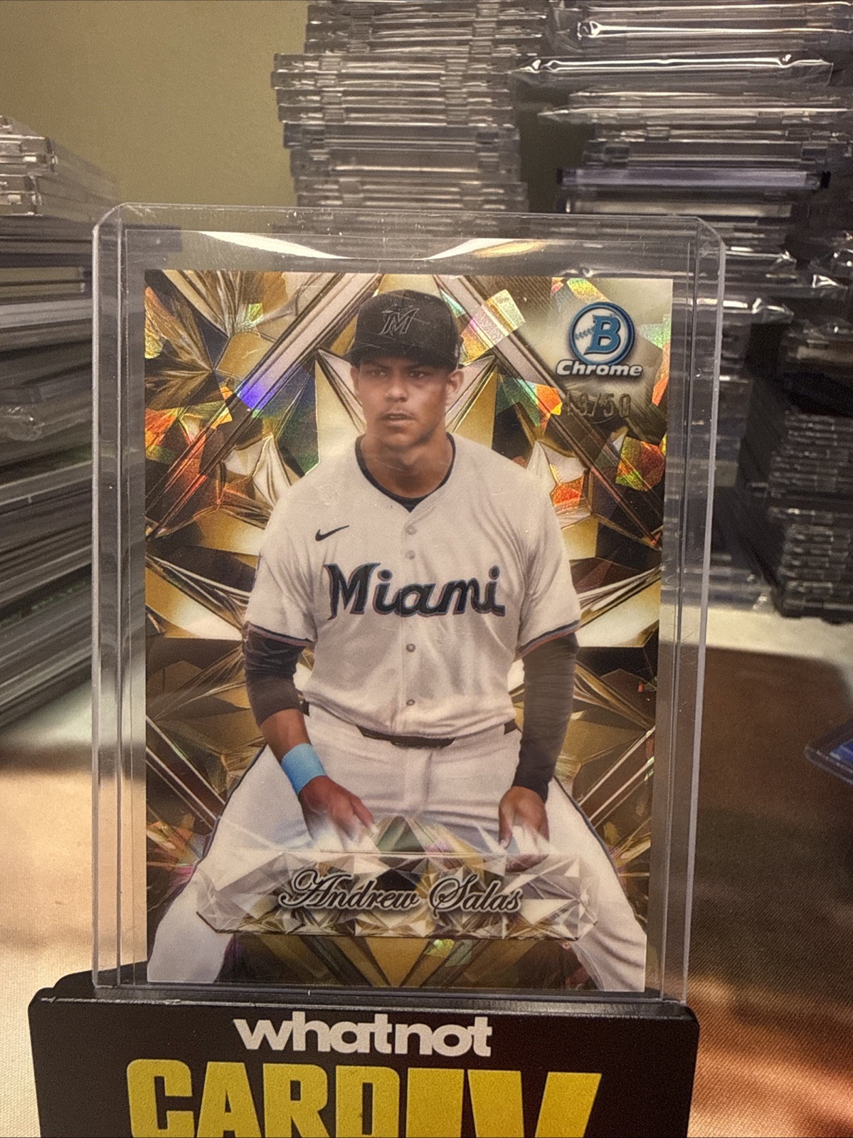 2025 Bowman Chrome Sapphire Andrew Salas Selections Gold Refractor #49/50