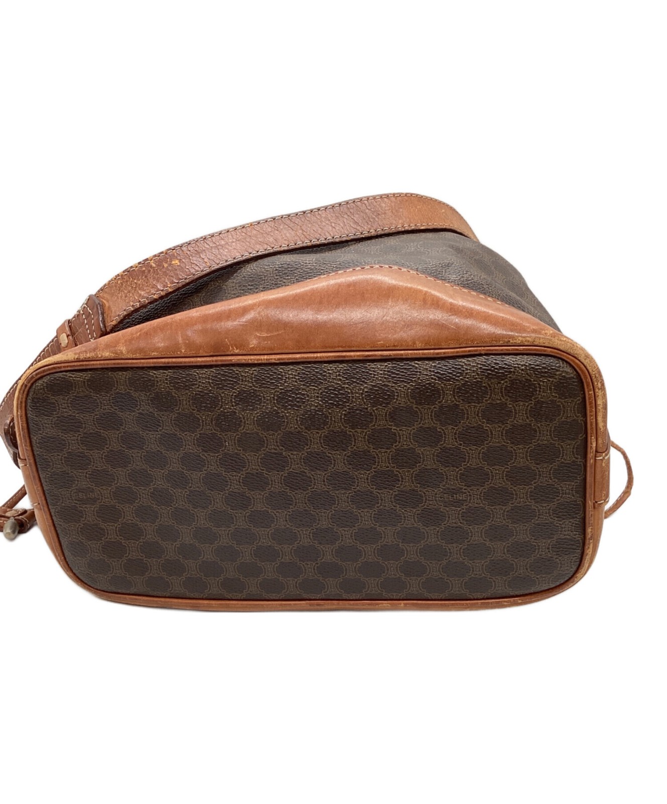 CELINE Shoulder Bag Drawstring Brown Authentic From Japan — image 19