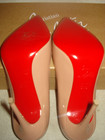 100% AUTH NEW WOMEN LOUBOUTIN PIGALLE FOLLIES NUDE 100 PATENT PUMPS/HEELS US 7.5 — photo 10