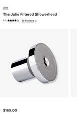 JOLIE Filtered Showerhead Shower Filter System, High Pressure, Modern Chrome