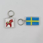Dala Horse and Sweden Flag Keychain Key Ring Swedish — photo 2