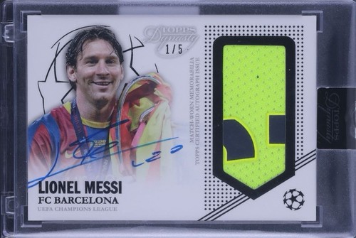 2022 Topps Dynasty UEFA Lionel Messi Patch Auto /5