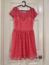 artelier nicole miller women pink dress size 4