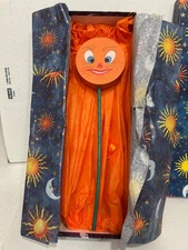 Vtg 1930s Blumchen Company Halloween German Pumpkin JOL Rattle Noisemaker IOB