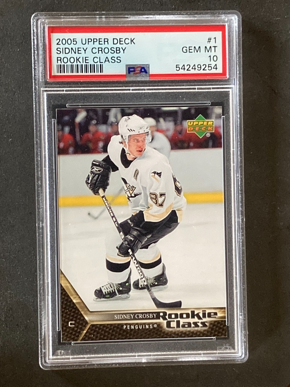2005 Upper Deck Rookie Class Sidney Crosby RC Gem Mint PSA 10