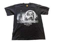 VINTAGE 90s THE LION KING Chicago Shirt Broadway Musical Disney Black Sz Medium