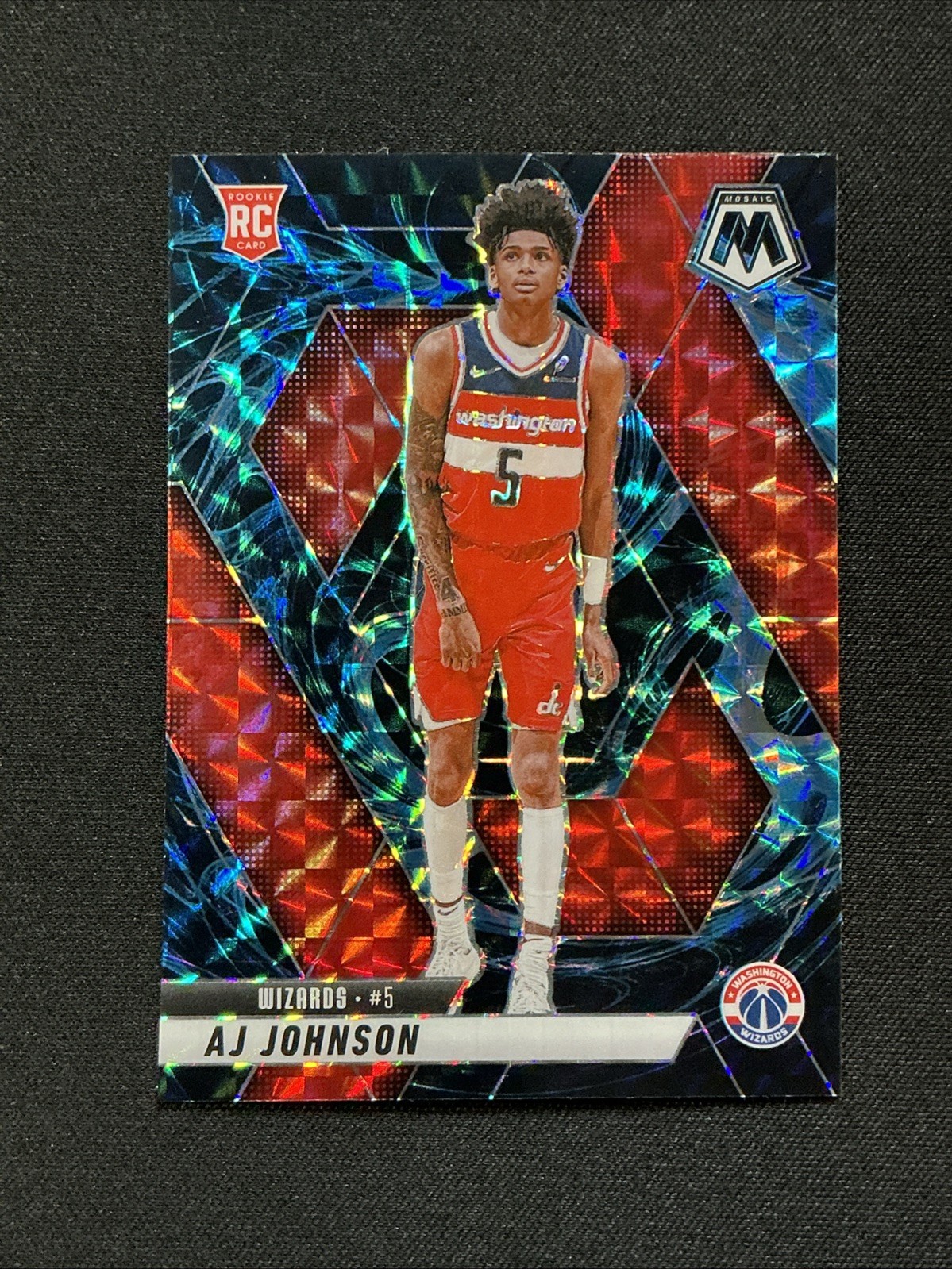 AJ Johnson 2024-25 Panini Mosaic #215 Genesis Mosaic Rookie RC