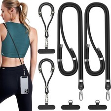 4-Pack Phone Lanyard,Adjustable Anti-Theft Phone Wrist Strap,Quality Metal Bu...