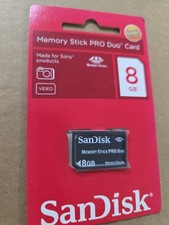 SanDisk 8GB Memory Stick PRO Duo Card MagicGate SDMSPD-008G-B35 Sony