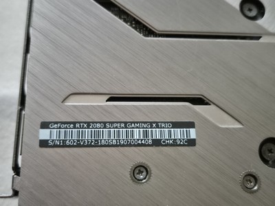 Die NVIDIA RTX 2080 Super MSI Gaming X Trio Grafikkarte